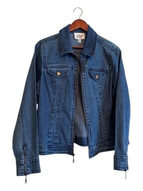 Live A Little Jean jacket womens size XL slim fit